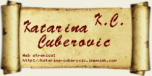 Katarina Čuberović vizit kartica